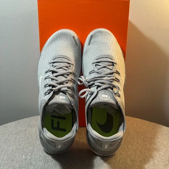 Nike Free RN 2018 Wolf Grey/White-Volt Athletic Men’s Shoe Size 9.5 942836-003 - Picture 8 of 10